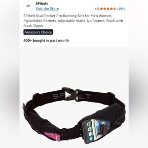 SPIbelt Dual Pocket Running Belt for WOMEN&MEN